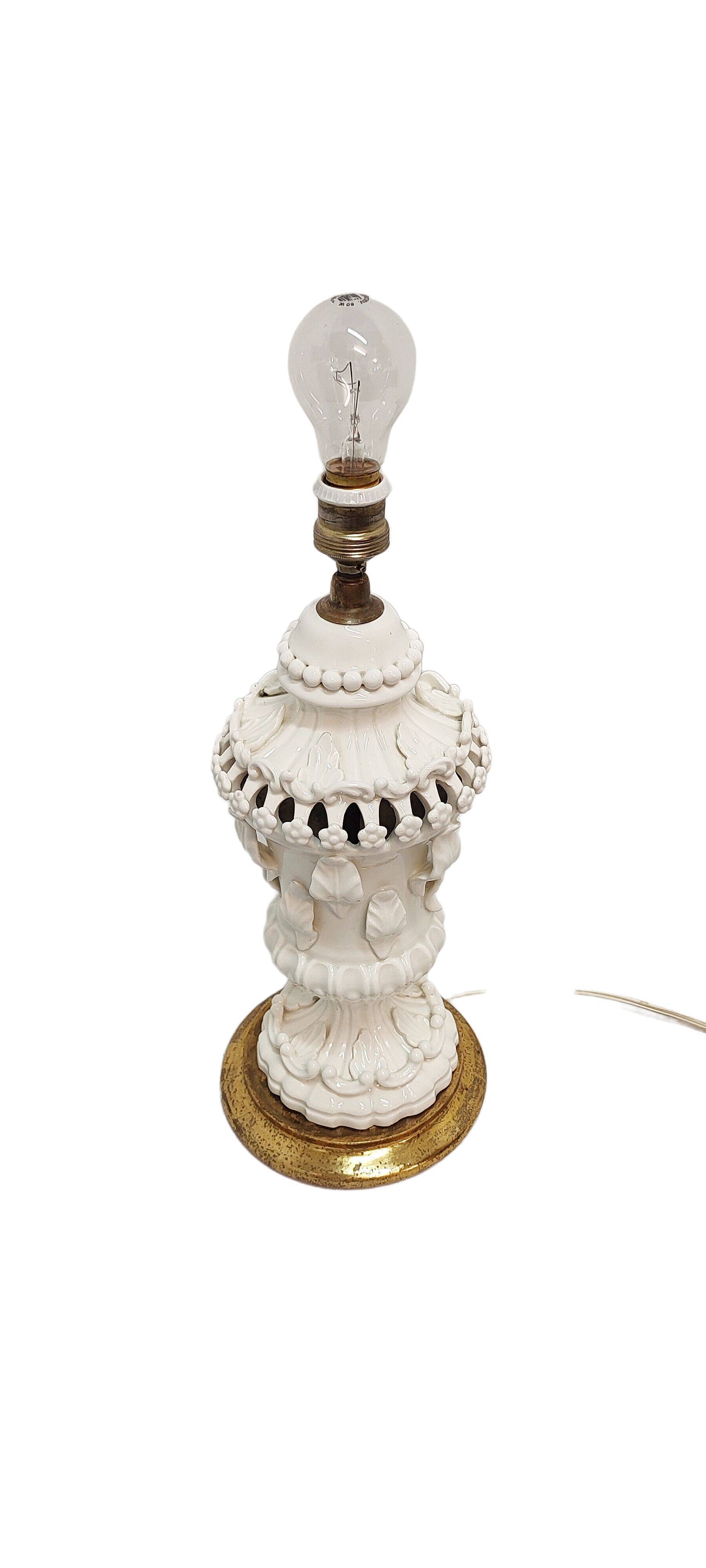 Lampe en céramique de Manises, Espagne, années 1960