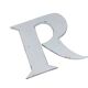 Lettre zinc blanche "r"
