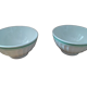 Porcelain bowls italy bordered green