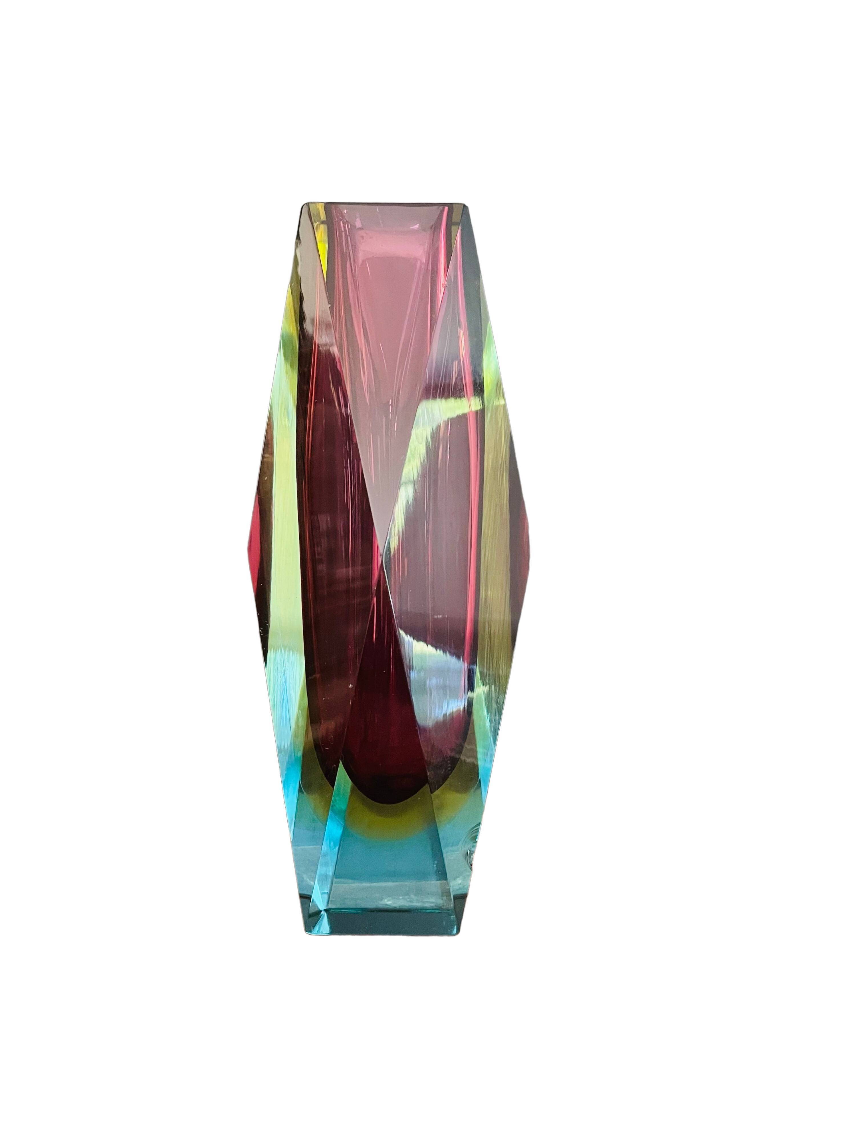 Vase Murano Sommerso vintage 60'