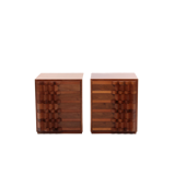 Set of 2 bedside tables Luciano Frigerio, 1970