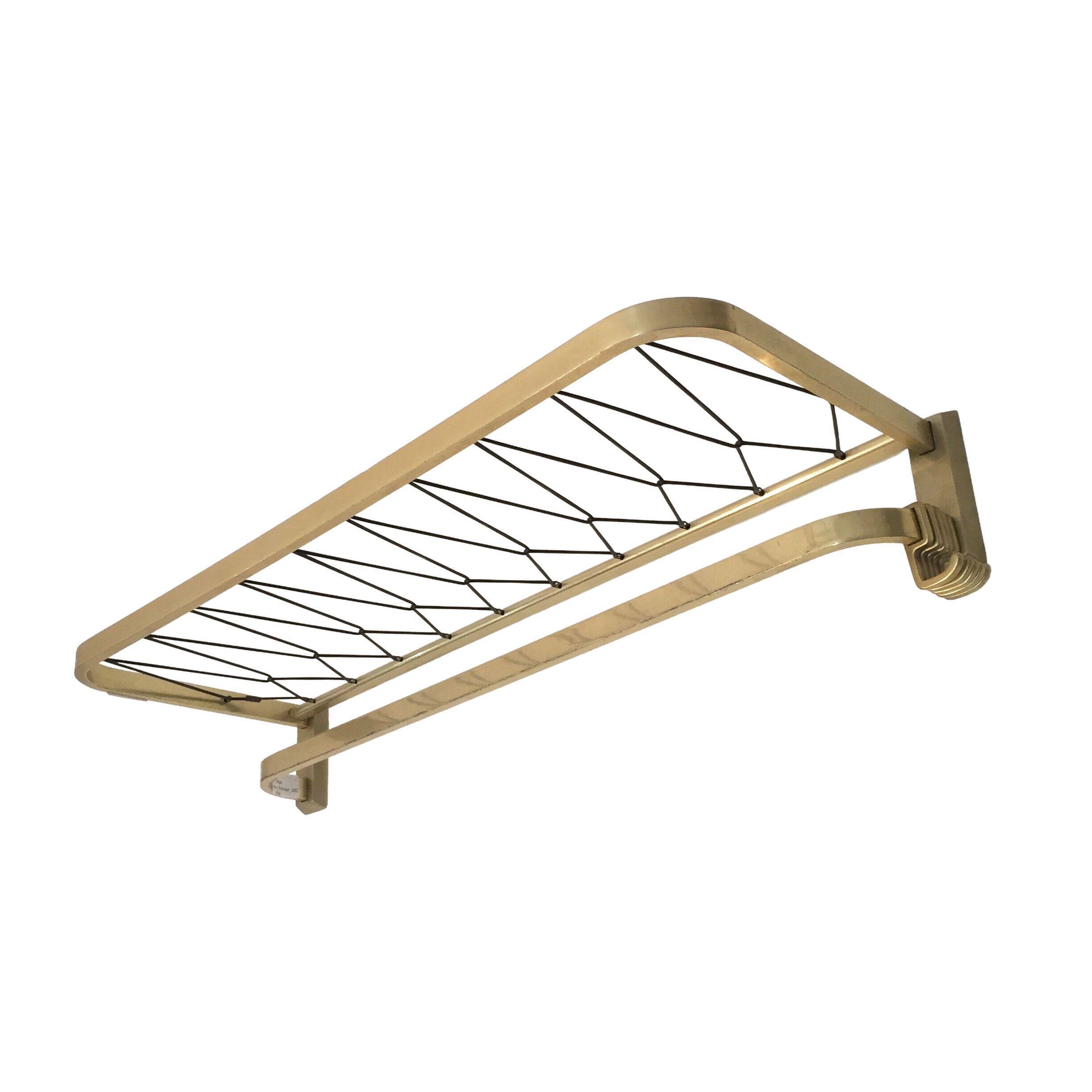 Golden wall coat rack