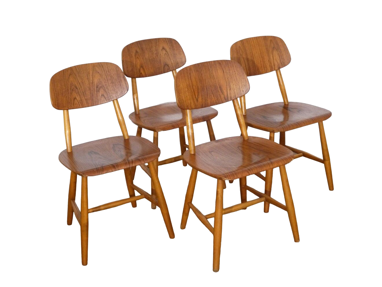 Series of 4 Scandinavian chairs from Nesto 1960
