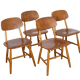 Series of 4 Scandinavian chairs from Nesto 1960