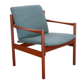 Vintage Scandinavian teak armchair 1960