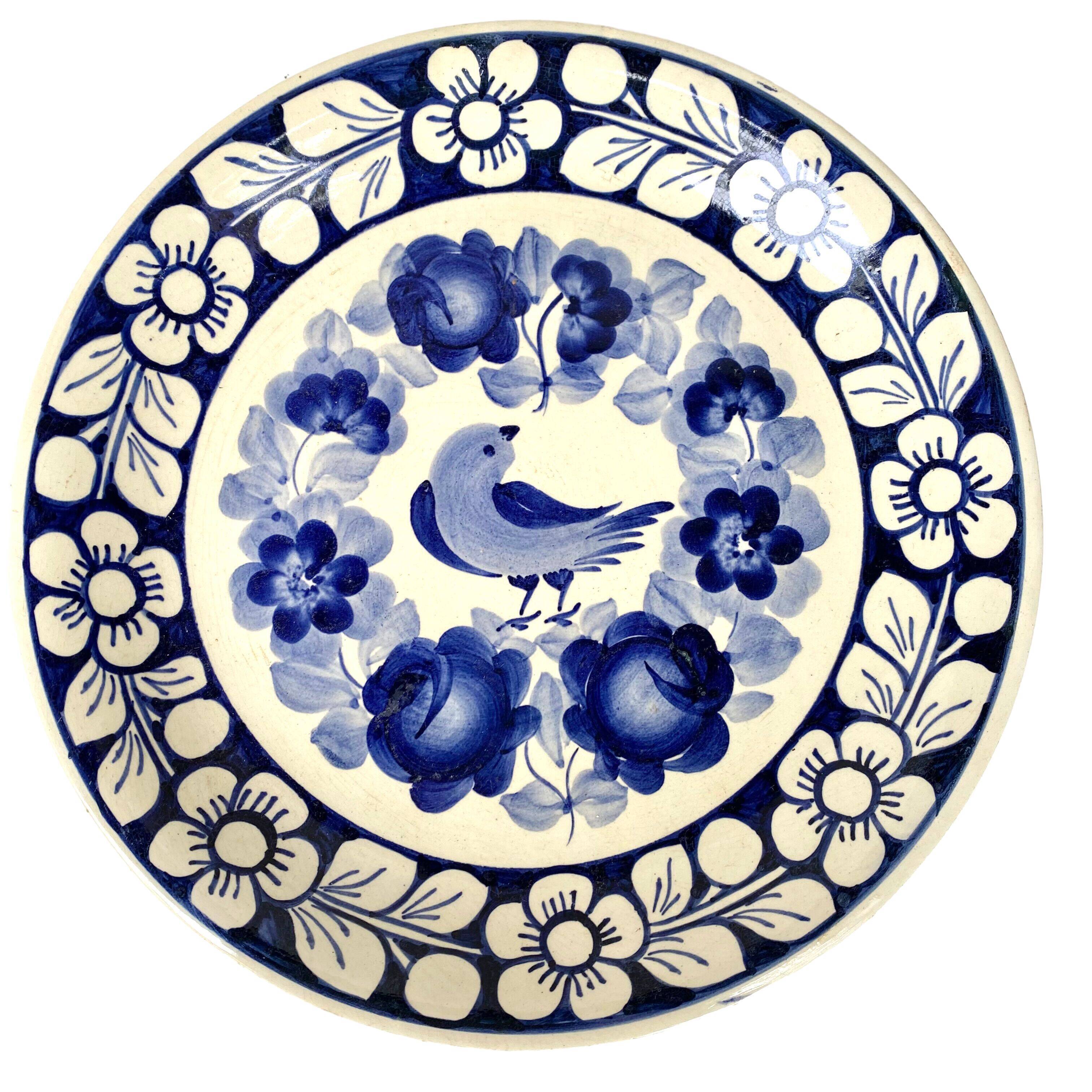 Wall plate in faience Poland Fajans