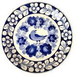 Wall plate in faience Poland Fajans