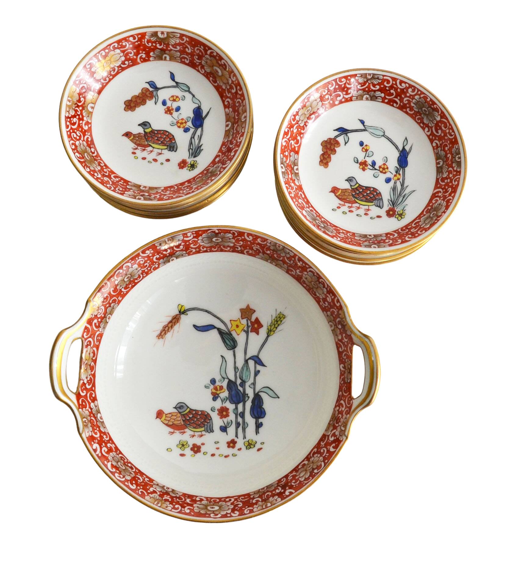 Cups and bowl in haviland porcelain