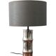Vintage cast aluminum lamp 70s