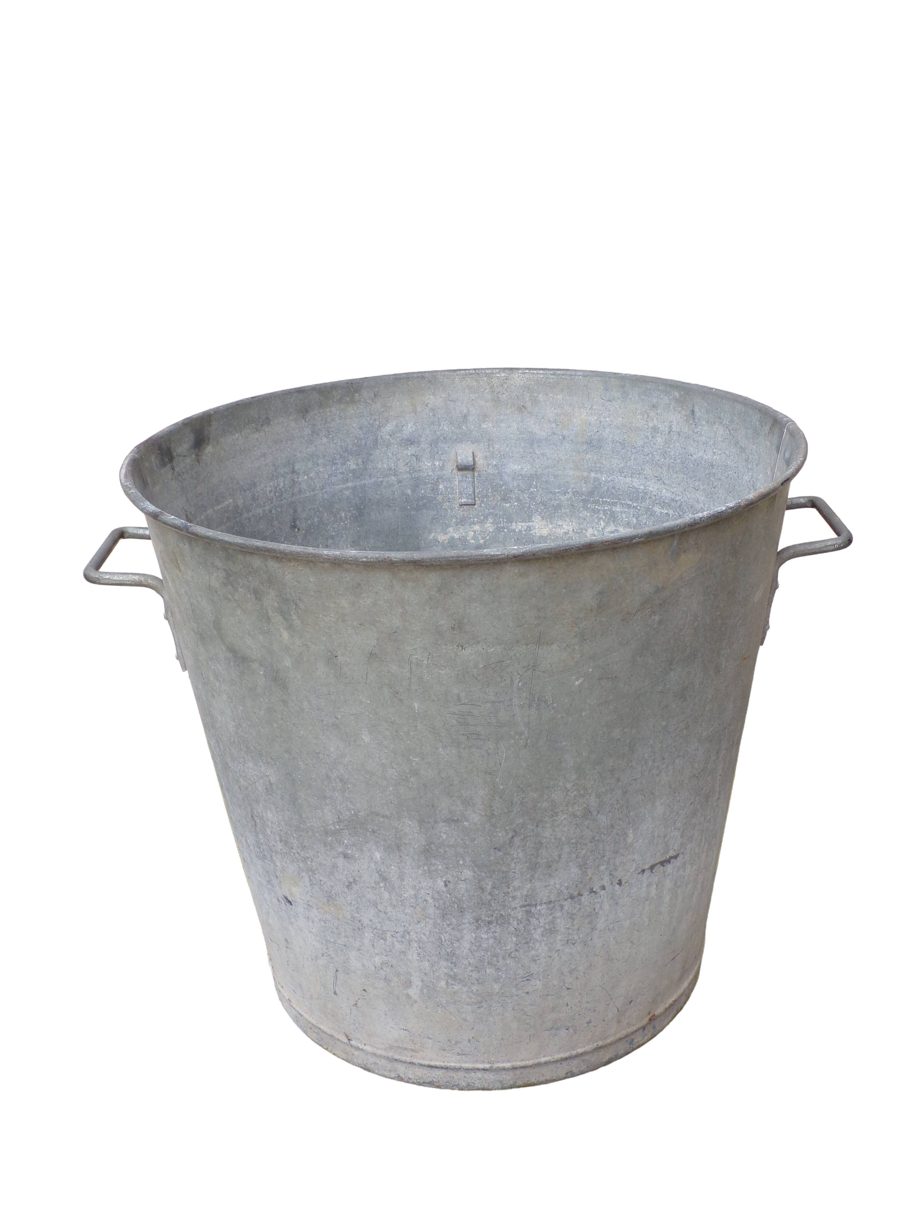 Ancienne lessiveuse en zinc Ø47cm
