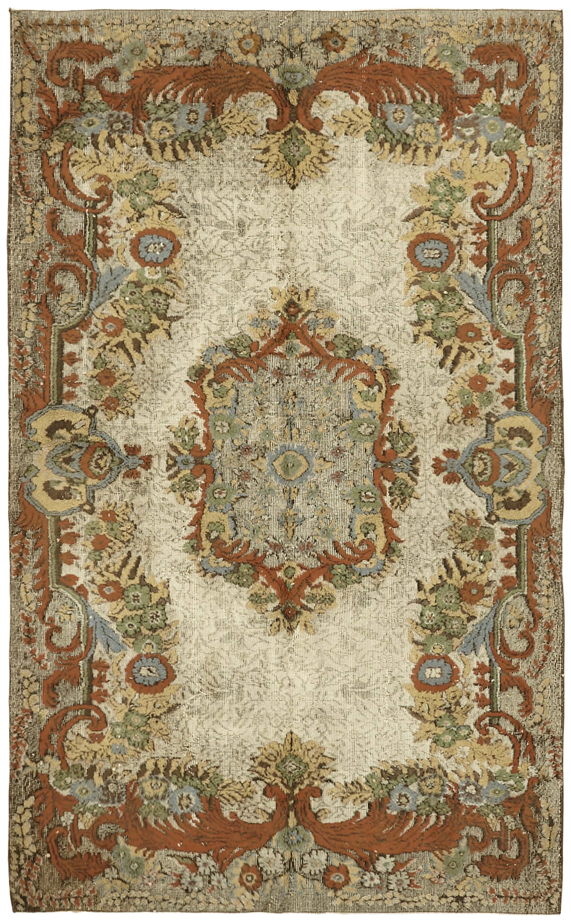 Anatolian rug 1970s 180 cm x 292 cm Brown Carpet