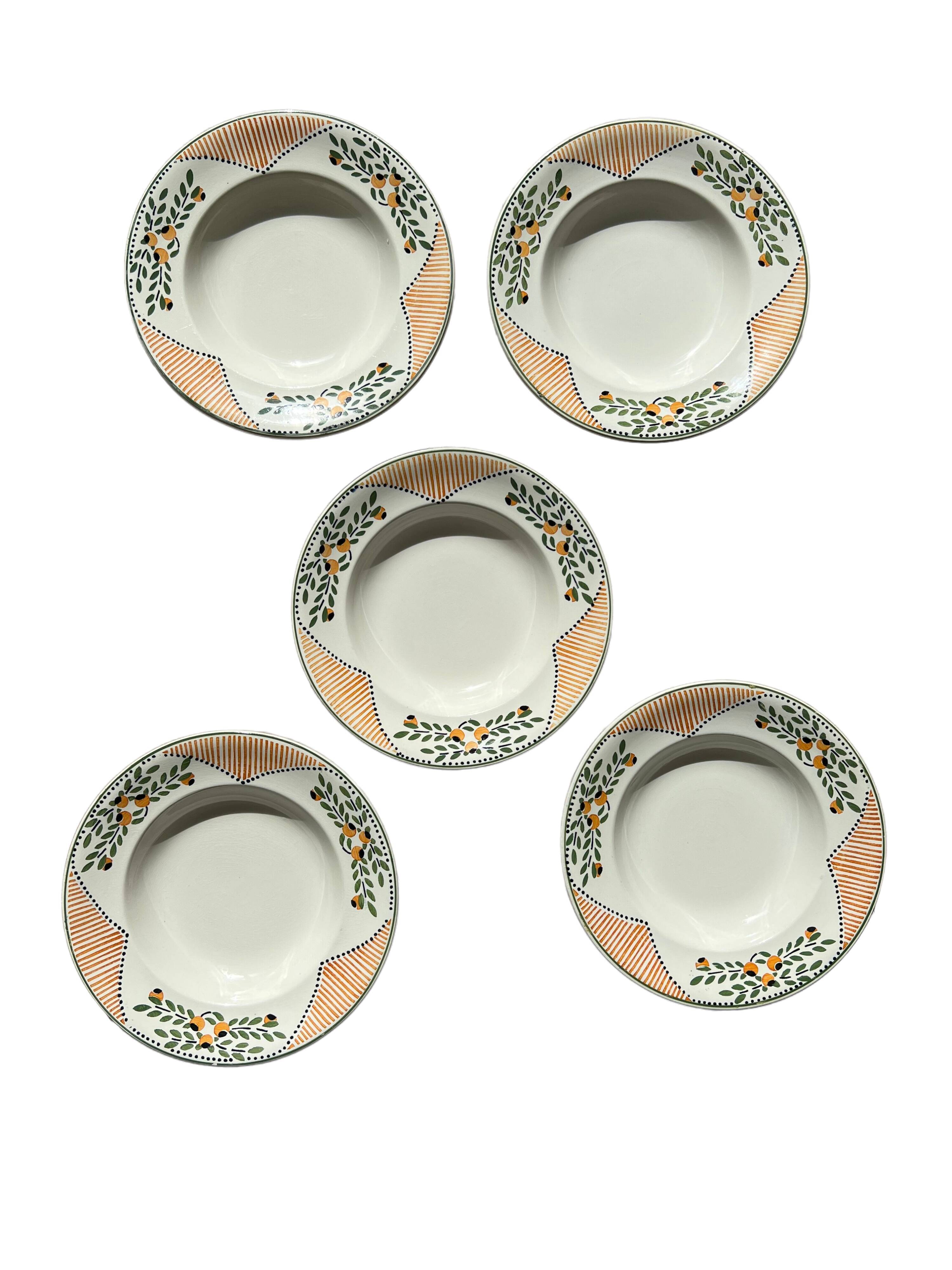 5 Longwy hollow plates