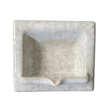 Wall mounted ceramic soap dish