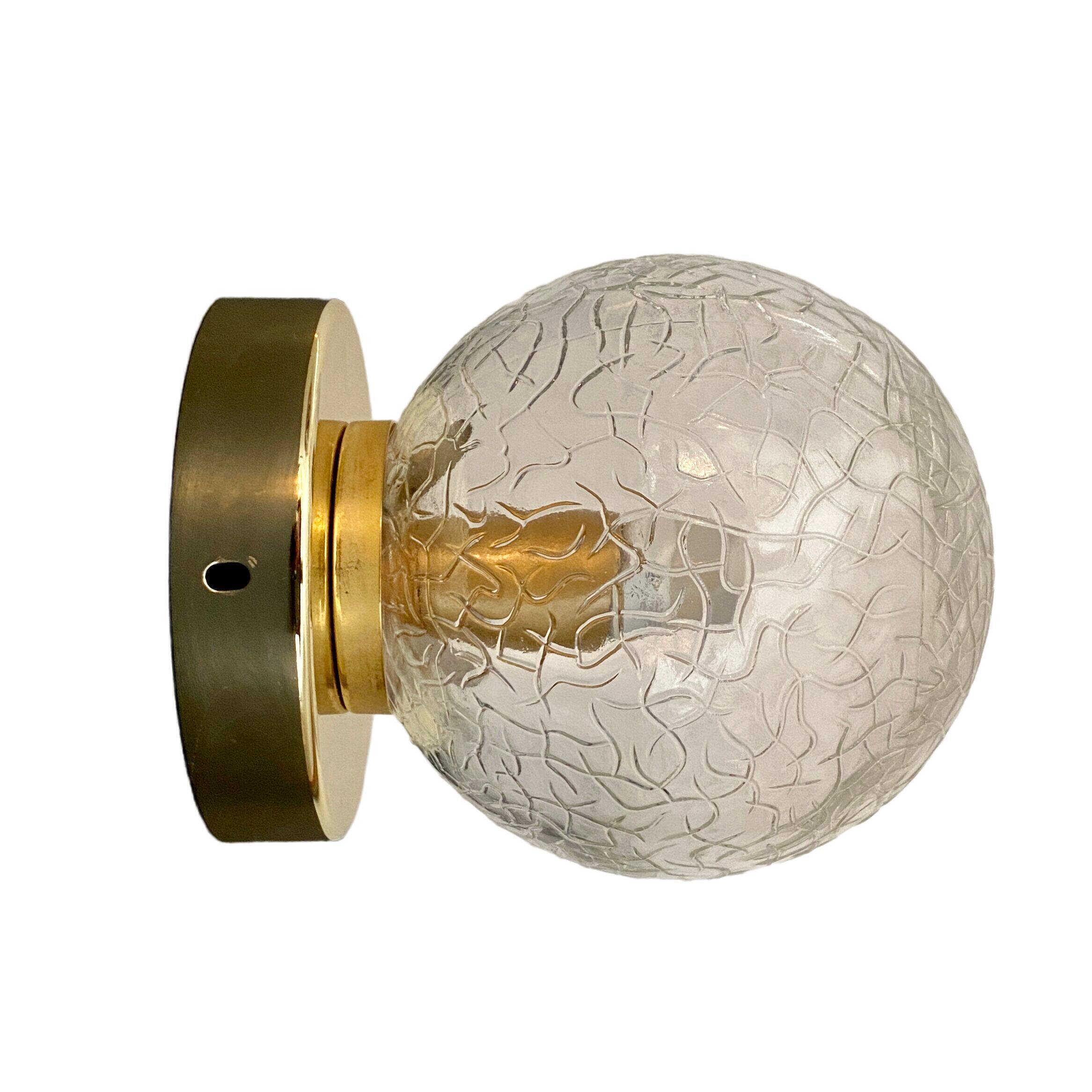 Wall lamp vintage glass globe