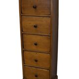 Antique dutch ochre drawer cabinet, early 20th century