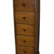 Antique dutch ochre drawer cabinet, early 20th century