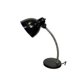 Black industrial table lamp, 1950s