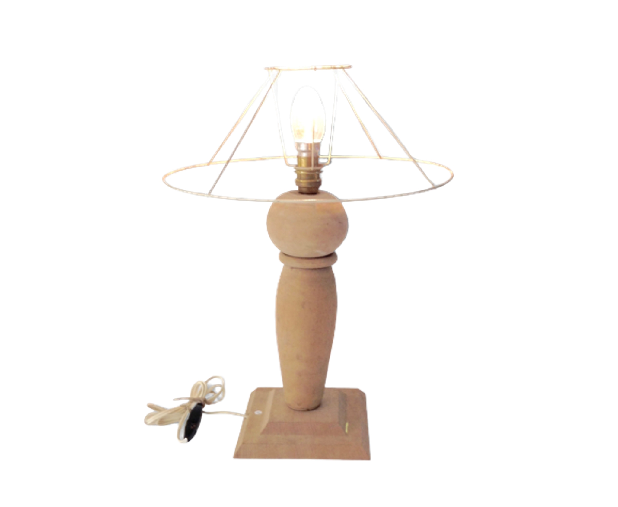 Product BHV Wooden lamp foot middle XXth.