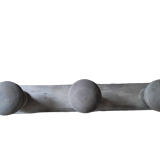 Coat rack patinated wood