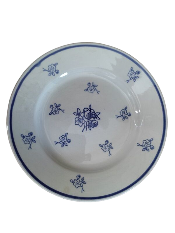 Plate porcelain star