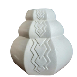 Art Deco cracked ceramic vase