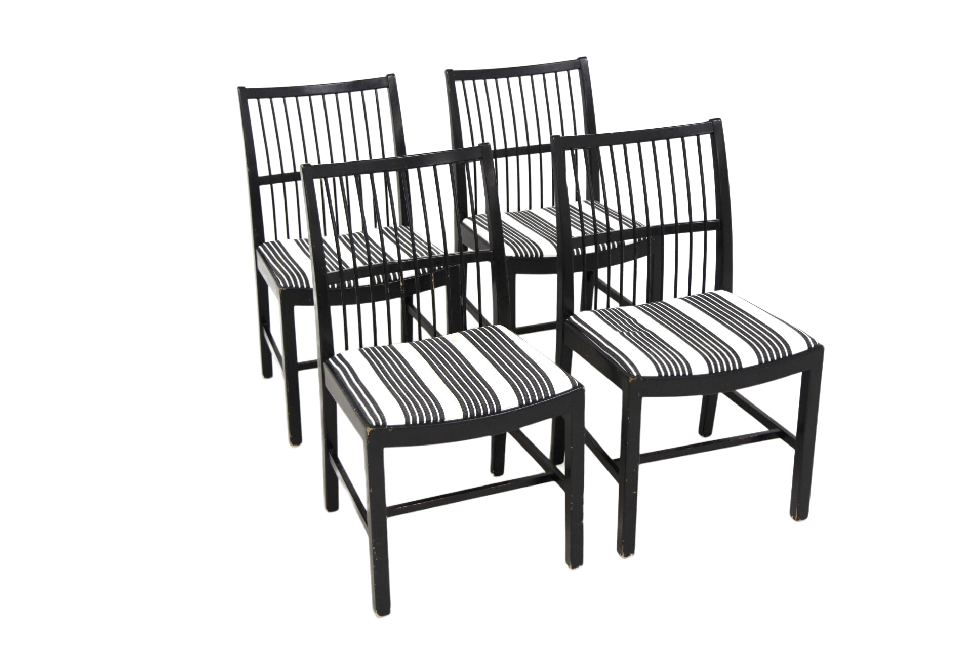Set de 4 chaises en hêtre, Suède, 1960