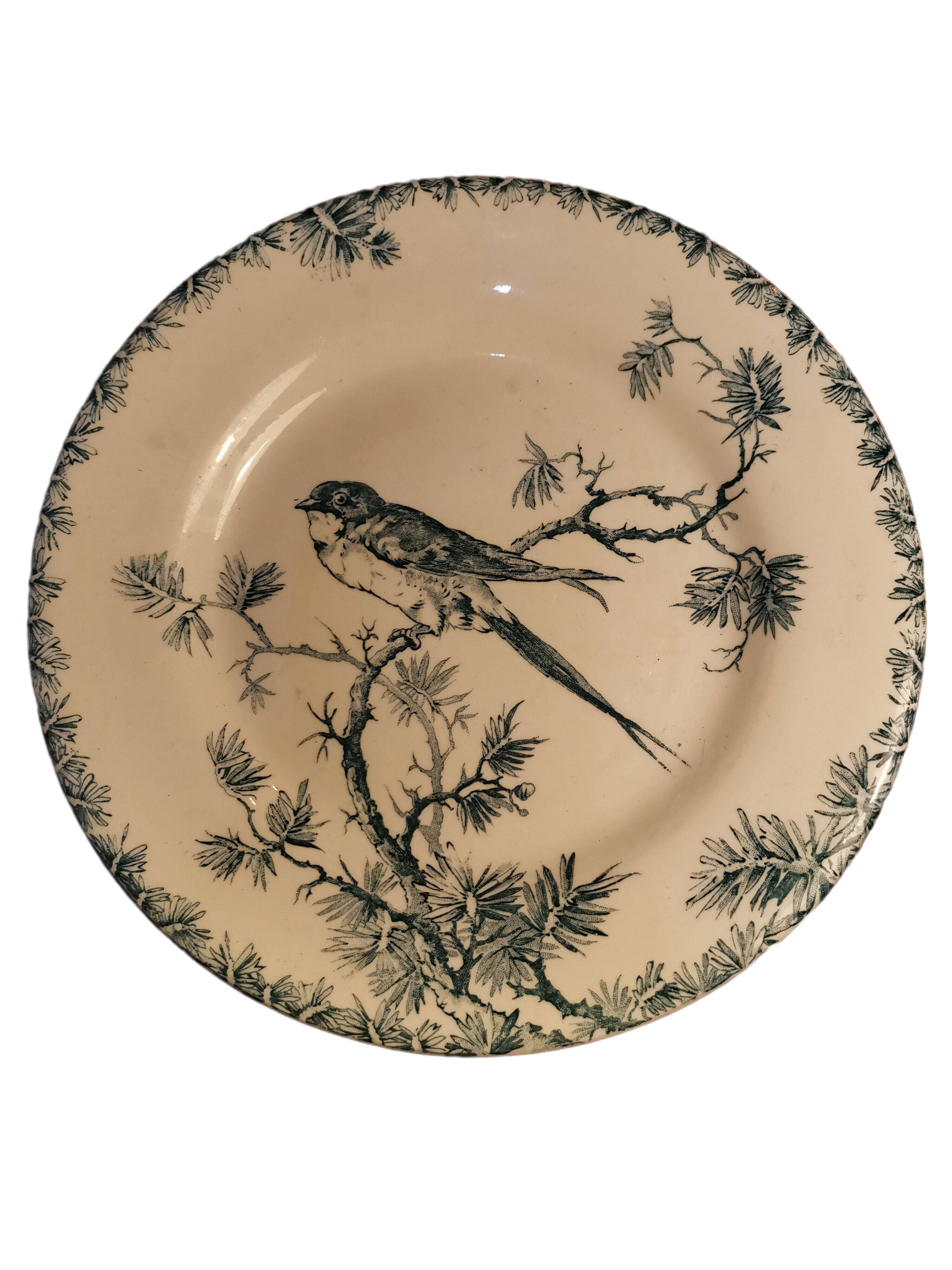 Plate Provencal Gien Bird