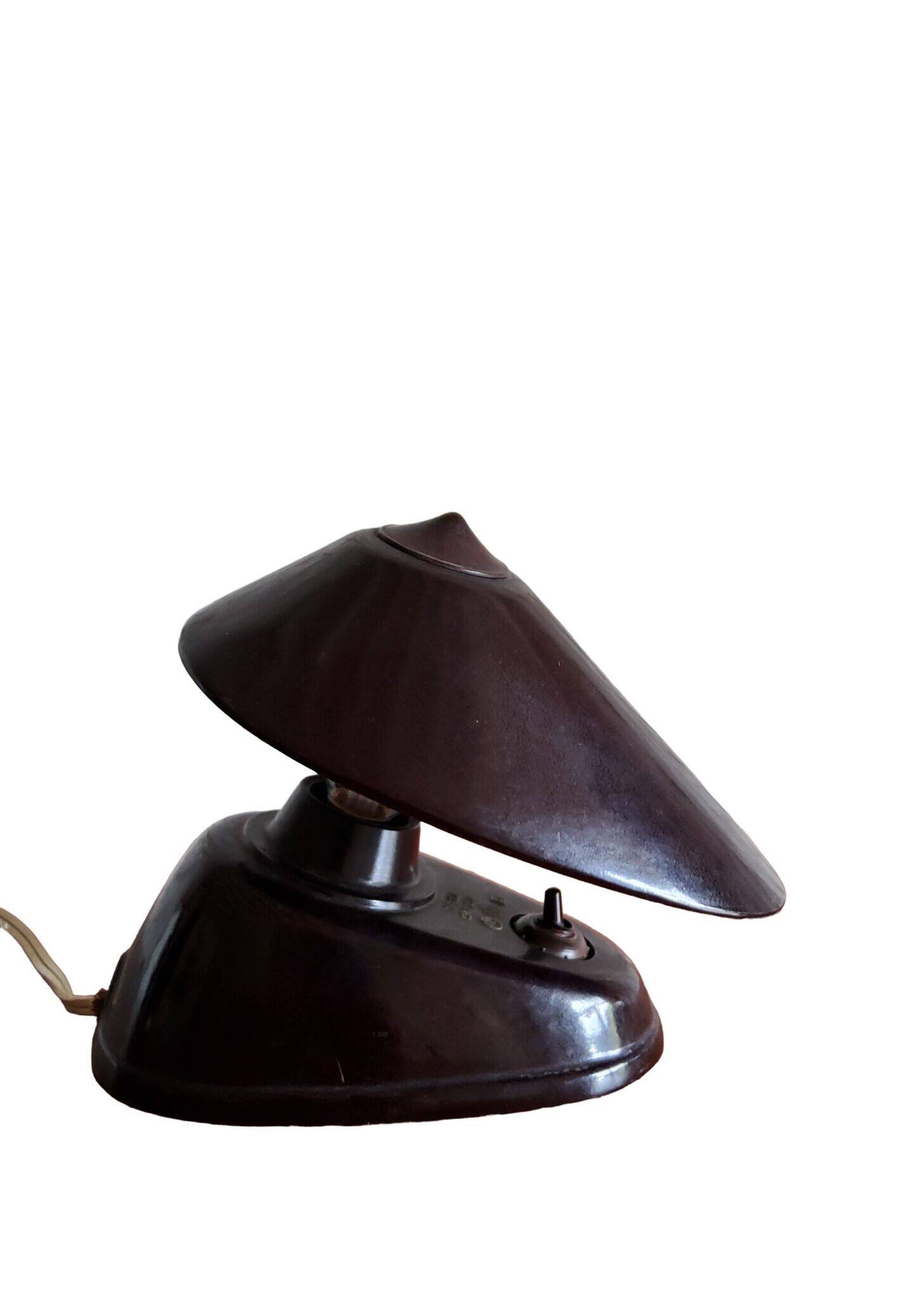 Bakelite desk lamp, bauhaus 1930 - 50