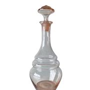 Pink glass decanter