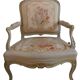 Armchair Louis XV period stamped old 18th century
