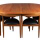 Table à manger & 6 chaises « Roundette » d'Hans Olsen pour Frem Rølje 1960