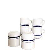 6 cups 'Total' vintage retro