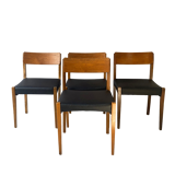 Set 4 dining chairs, 1960