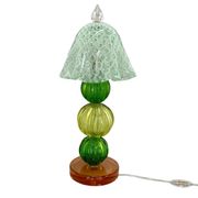 Lampe de table italienne en verre de murano faite à la main