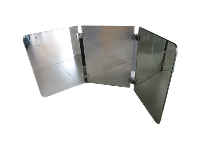 Old wall triptych mirror