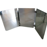 Old wall triptych mirror