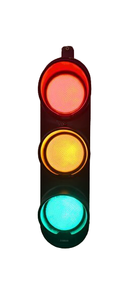 Lamp thick metal traffic light height 44 cm in 220 v