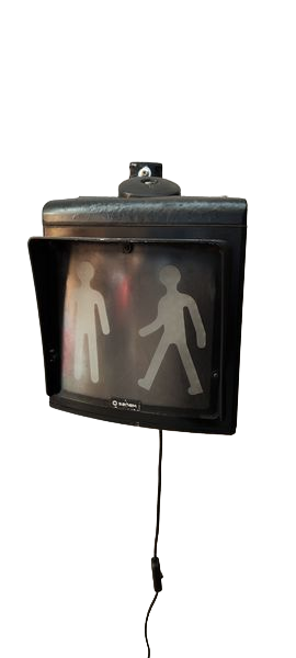 Industrial lamp metal pedestrian crossing a fastener 220 v and leds