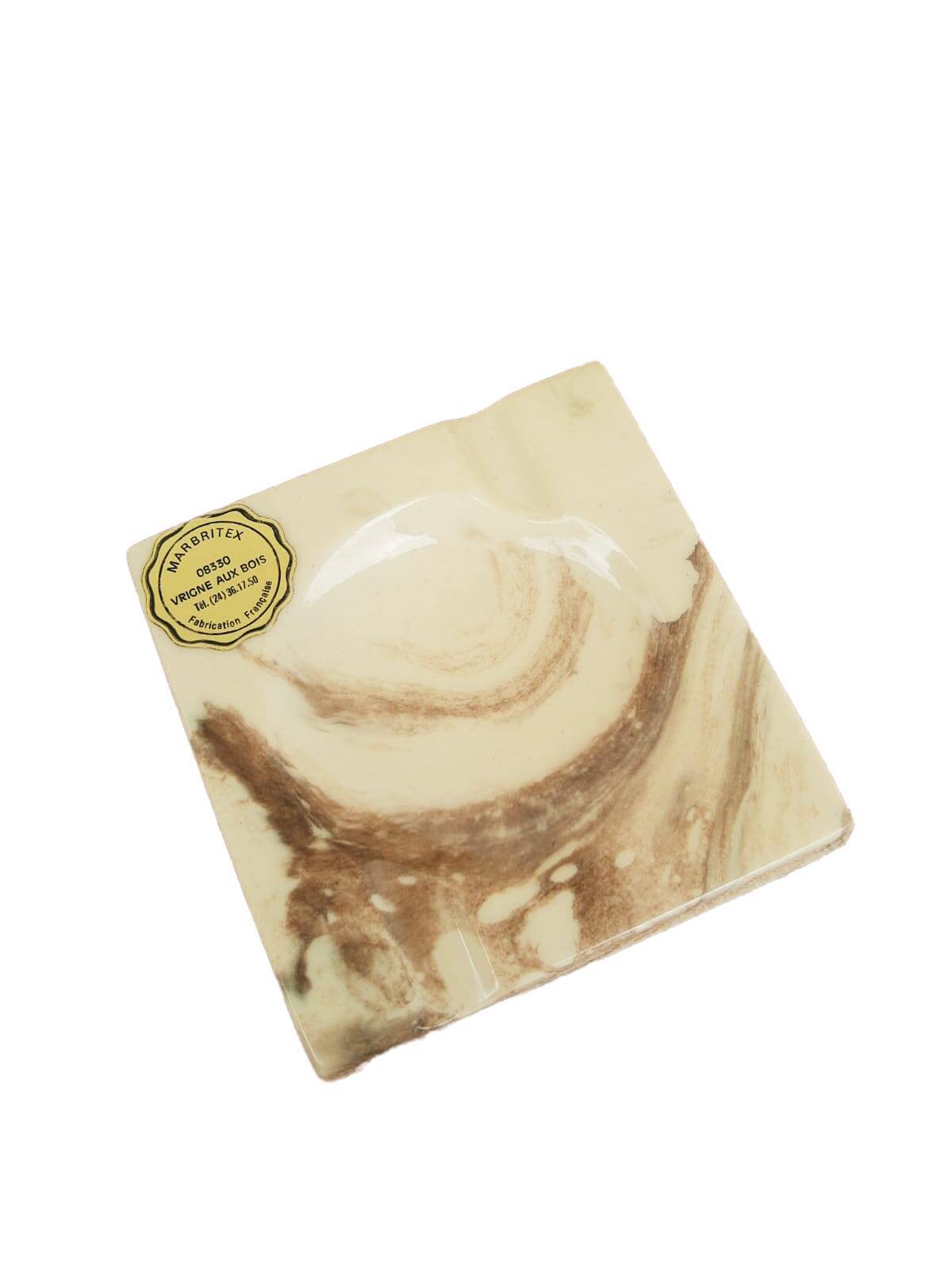 Old vintage Marbritex France marble ashtray