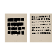 Pair of giclee prints, abstract wall art set of two, 50x70cm