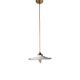 Suspension vintage en opaline dentelée