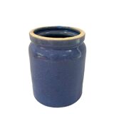 Blue pot in glazed stoneware - Bourdon Frères Paris