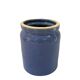 Blue pot in glazed stoneware - Bourdon Frères Paris