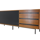 1970's Mahogany & Glass Commode, Czechoslovakia