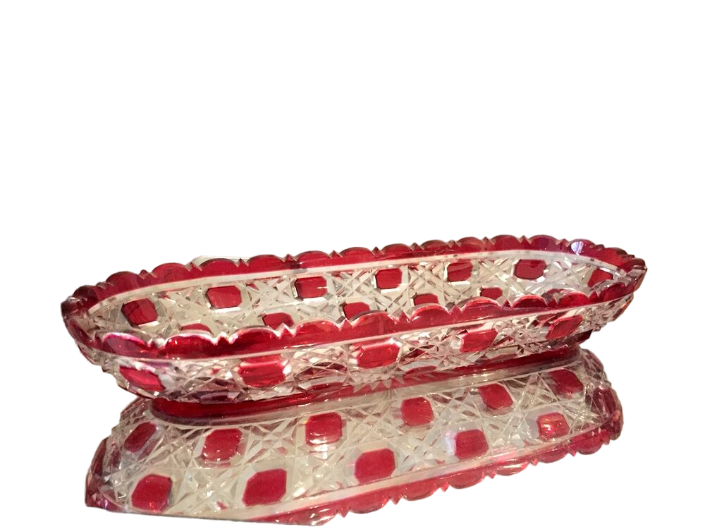 Comb door toothbrush holder empty bohemian glass pocket