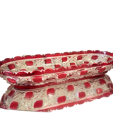 Comb door toothbrush holder empty bohemian glass pocket