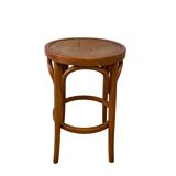 Curved wooden stool