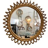 Rattan mirror 40cm