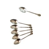 6 Mocha spoons France, small spoons, espresso spoons