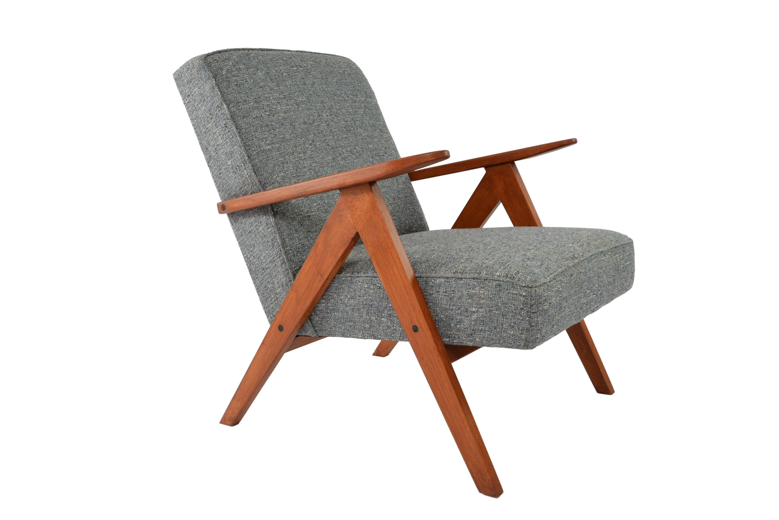 Armchair kompas blue gray mottled